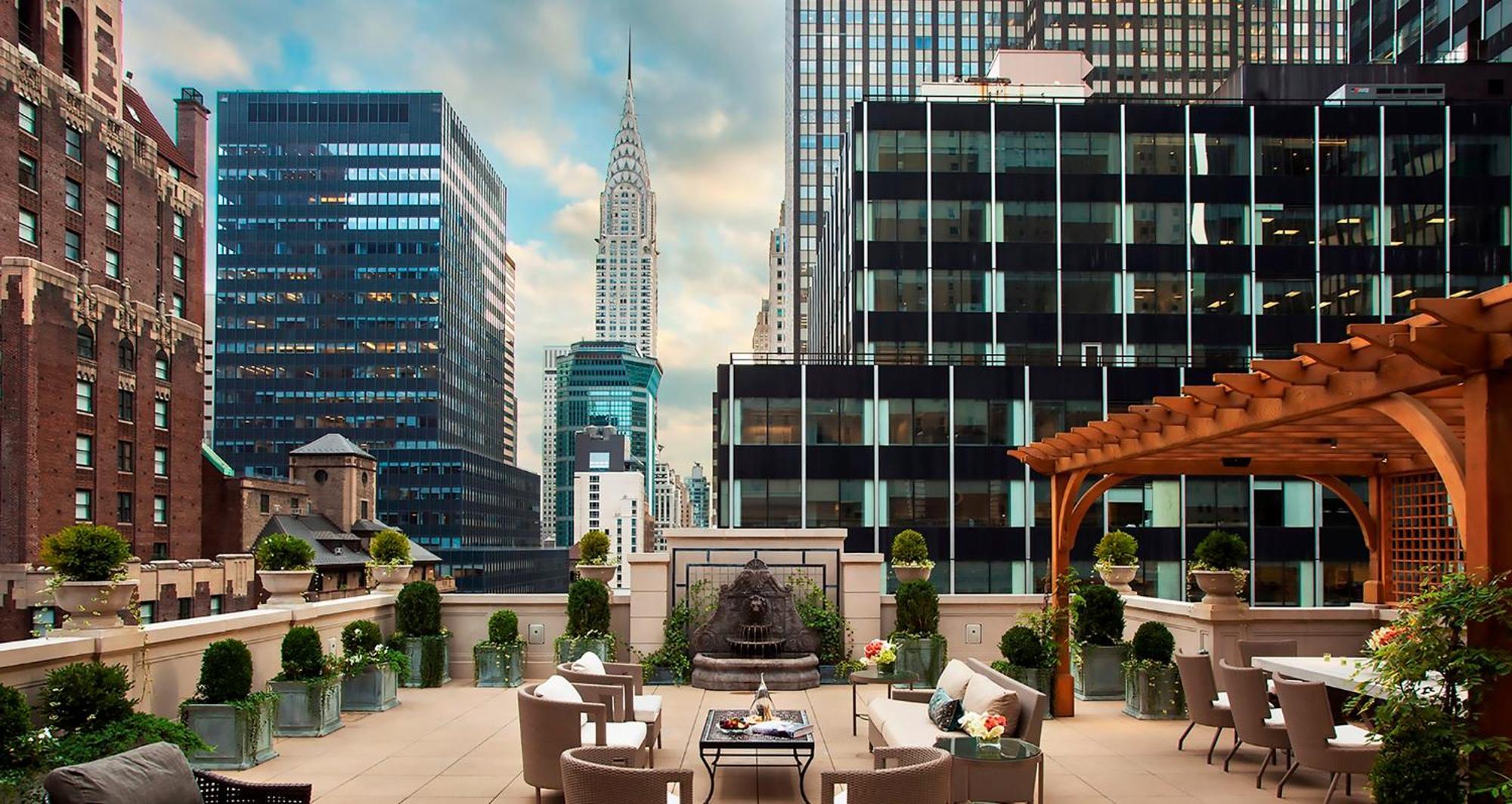 Intercontinental New York Barclay Hotel By Ihg Luaran gambar The rooftop terrace