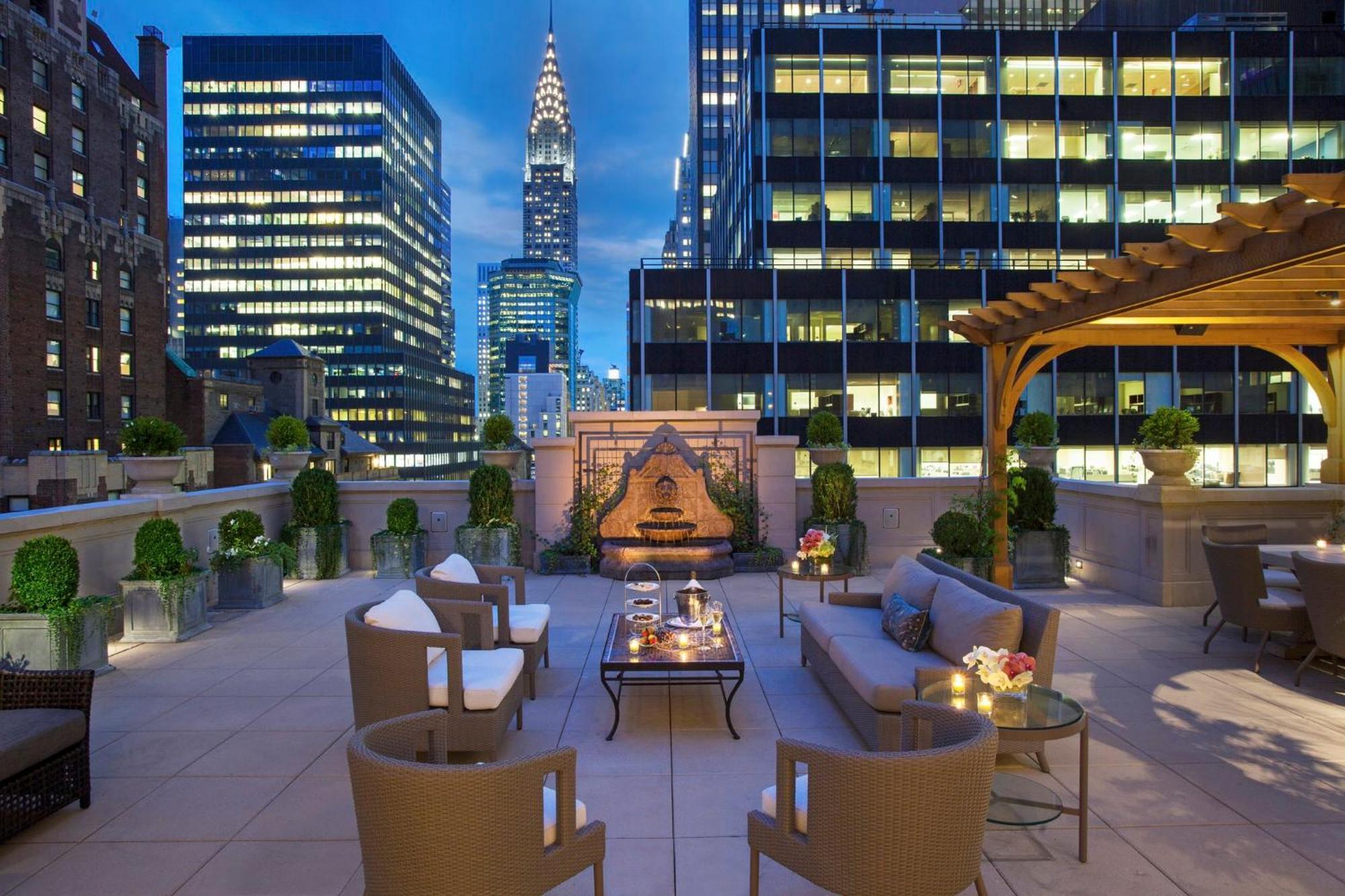 Intercontinental New York Barclay Hotel By Ihg Luaran gambar The rooftop terrace